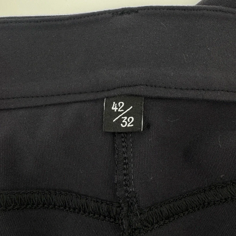 Public Rec All Day Every Day Pants Mens 42/32 Onyx Black Tapered Athleisure Tech
